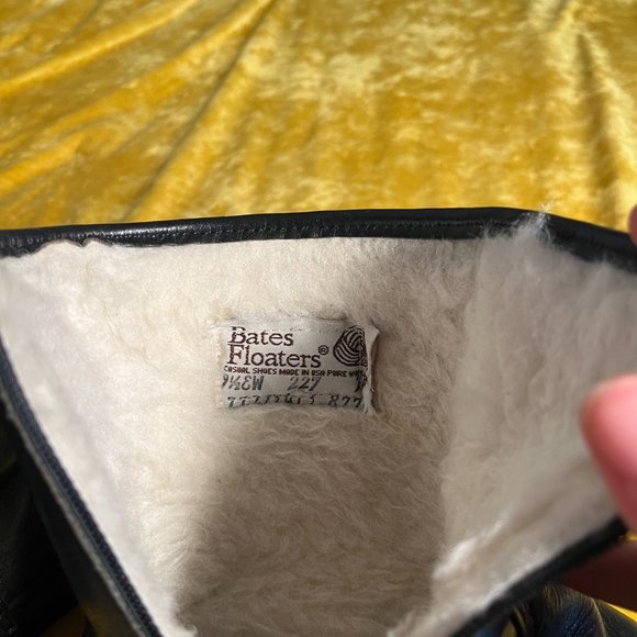 Vintage Original Bates Floaters Men Boots Leather Upper Wool Lining Zip Sz 9.5EW - Picture 10 of 14